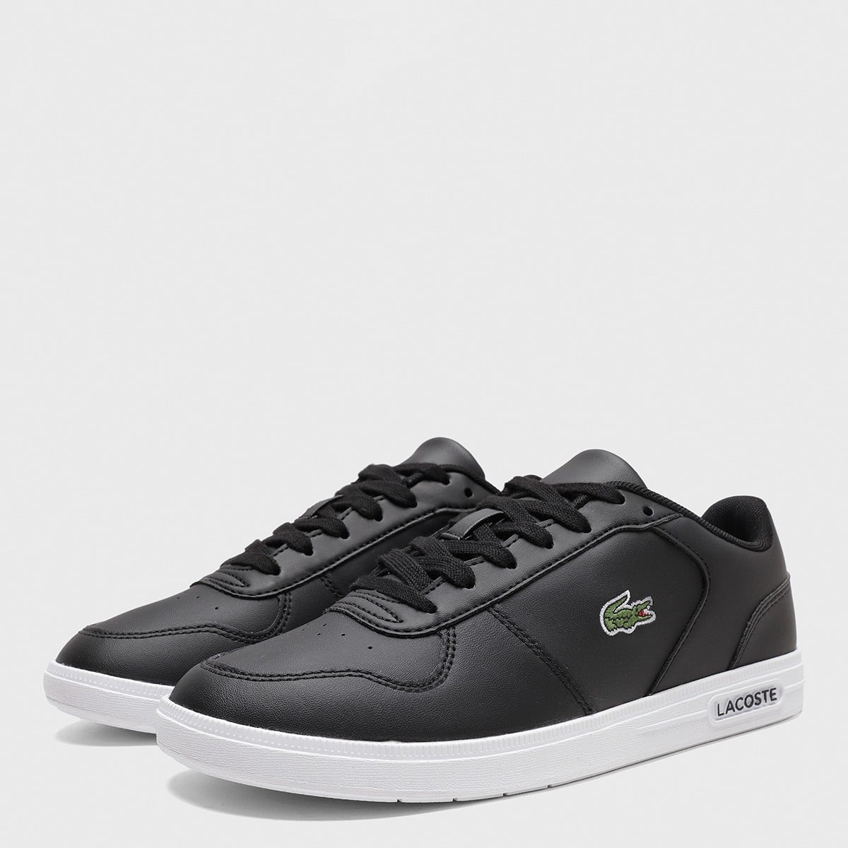 ZAPATILLAS MUJER LACOSTE CASUALES NEGRO T-BASE - 2