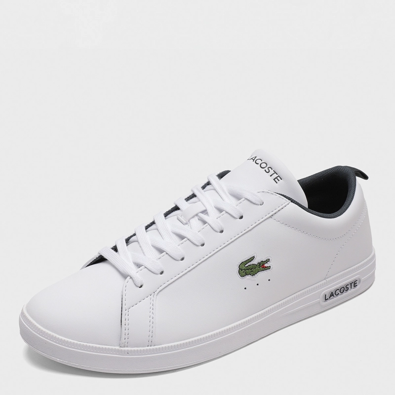 ZAPATILLAS HOMBRE LACOSTE CASUALES BLANCO COURT BASE CUERO - 3