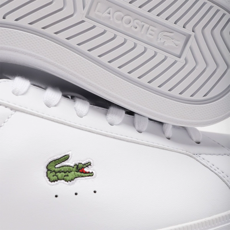 ZAPATILLAS HOMBRE LACOSTE CASUALES BLANCO COURT BASE CUERO - 6