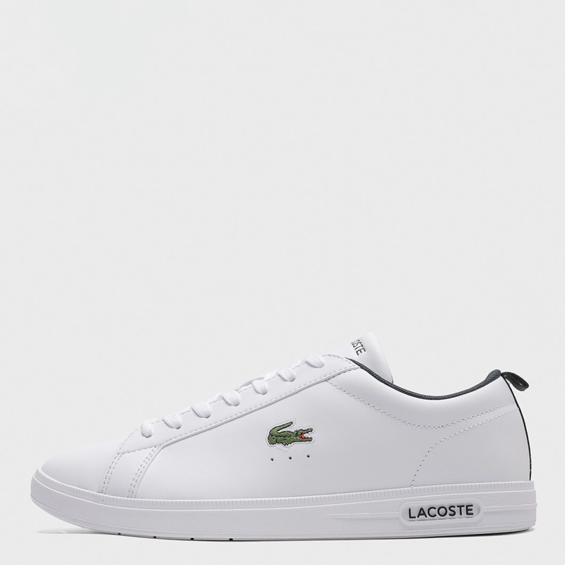 ZAPATILLAS HOMBRE LACOSTE CASUALES BLANCO COURT BASE CUERO - 1