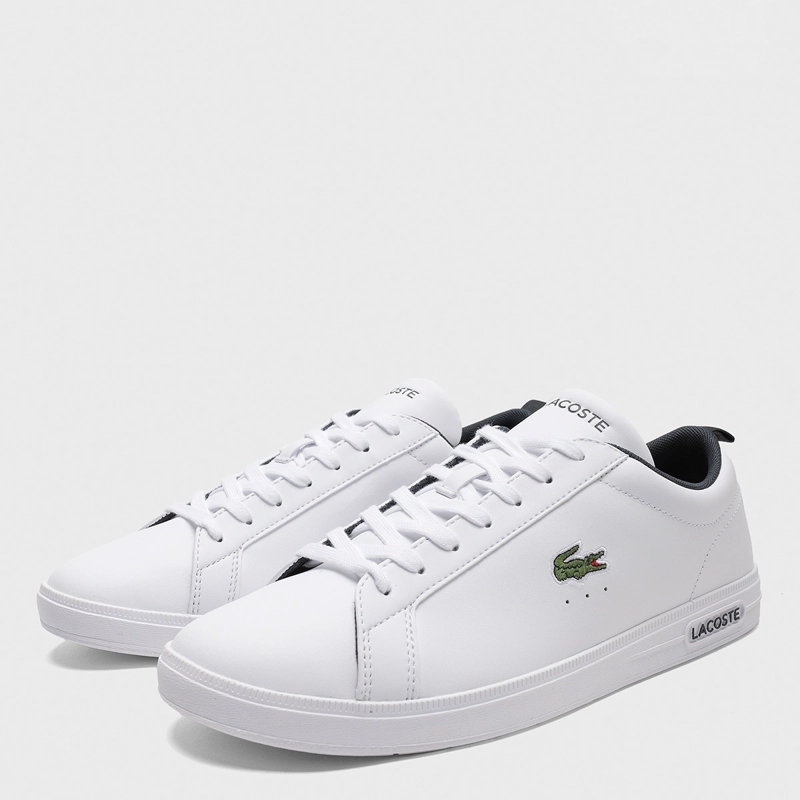 ZAPATILLAS HOMBRE LACOSTE CASUALES BLANCO COURT BASE CUERO - 2