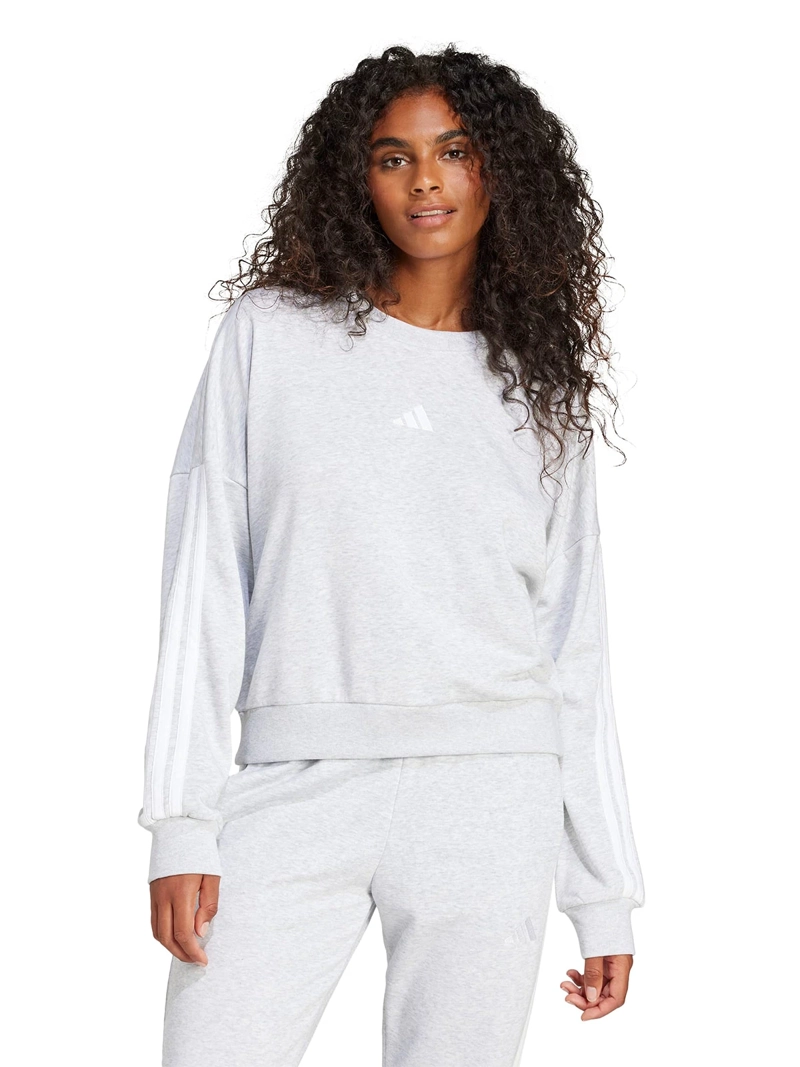 POLERÓN MANGA LARGA MUJER ADIDAS ESSENTIALS 3 BANDAS FRENCH TERRY - 1