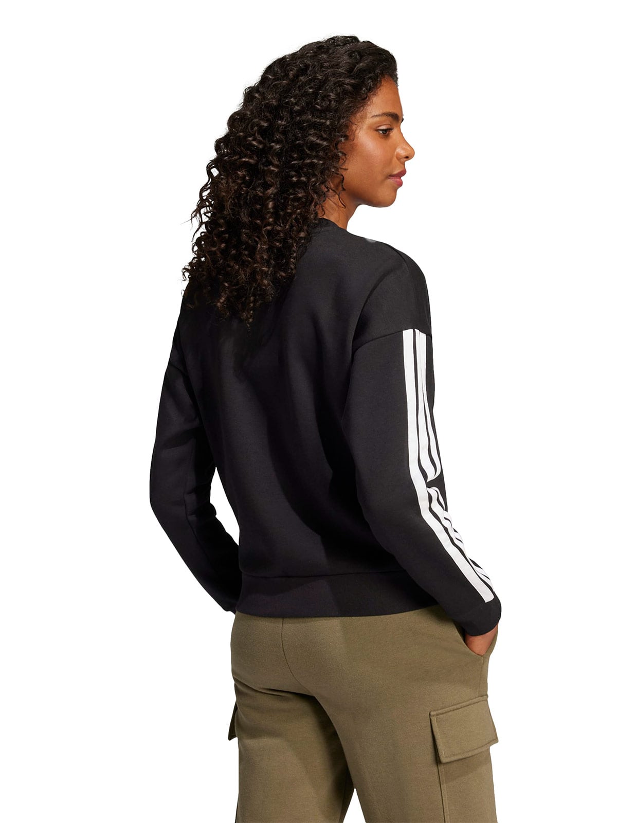 POLERÓN MANGA LARGA MUJER ADIDAS ESSENTIALS 3 BANDAS  - 3