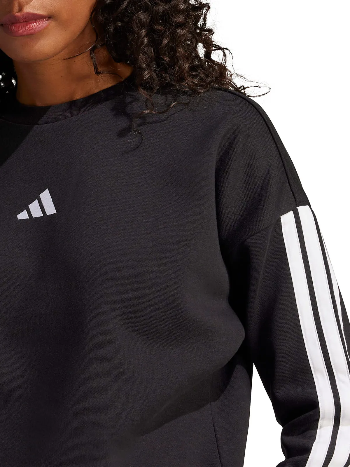 POLERÓN MANGA LARGA MUJER ADIDAS ESSENTIALS 3 BANDAS  - 4