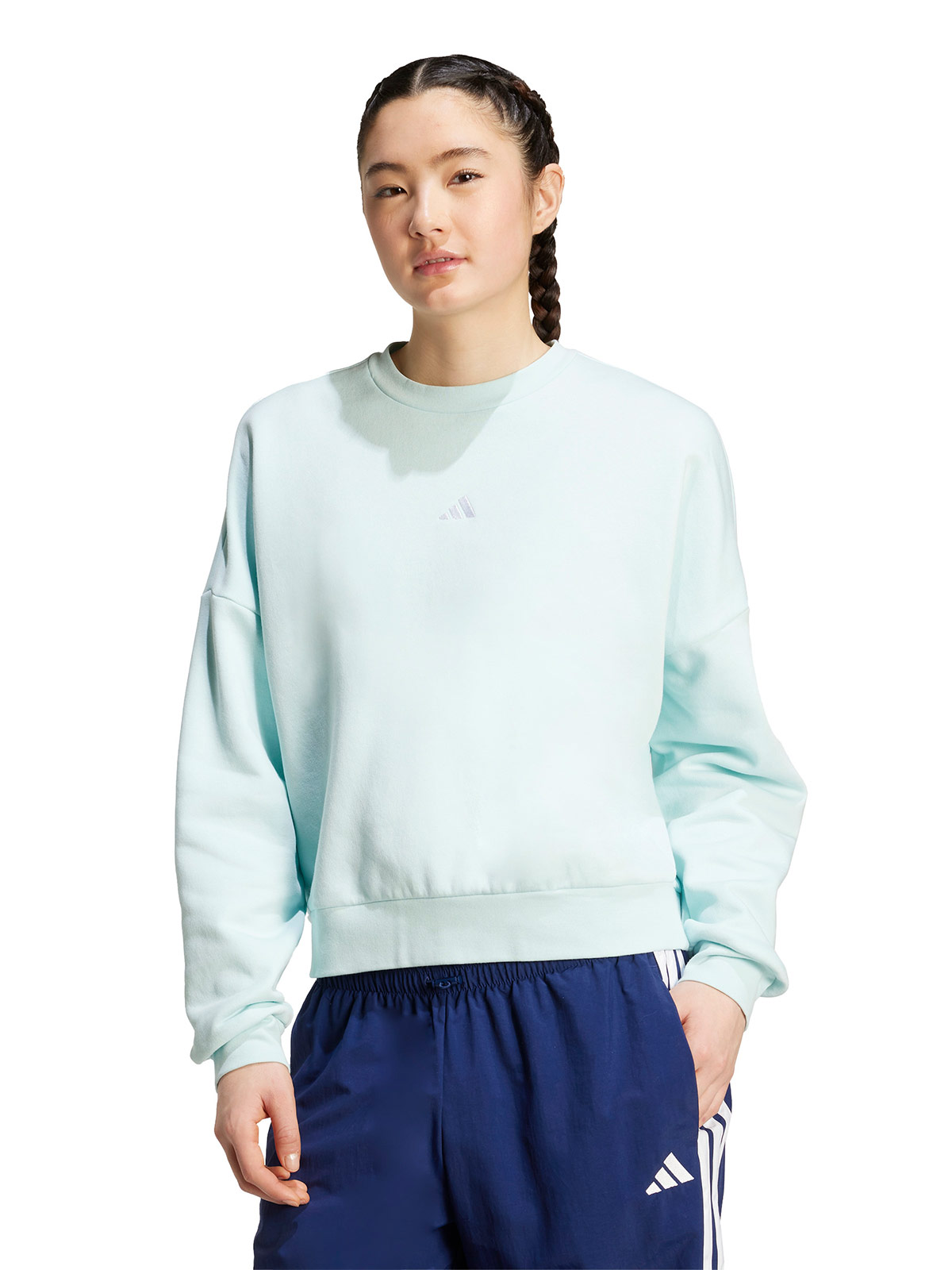 POLERÓN MANGA LARGA MUJER ADIDAS ESSENTIALS CON LOGO PEQUEÑO - 1