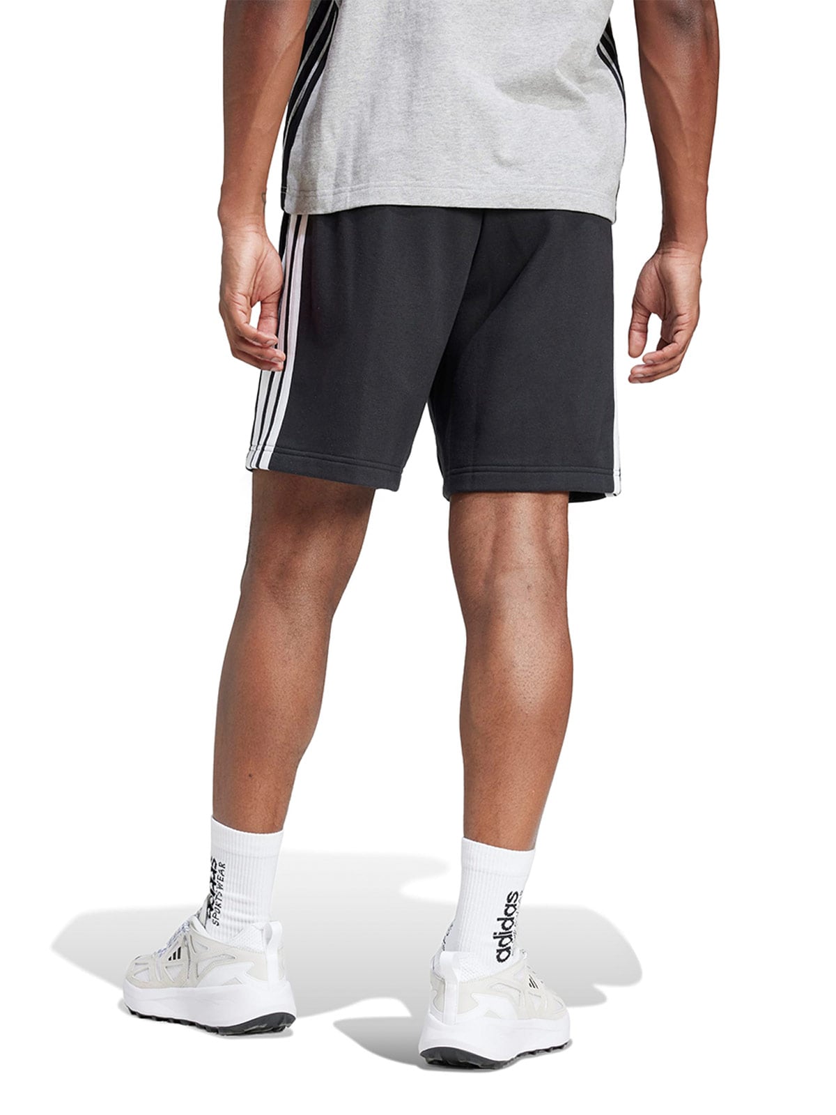 SHORT HOMBRE ADIDAS ESSENTIAL THREE STRIPES FRENCH TERRY JE6414 NEGRO - 3