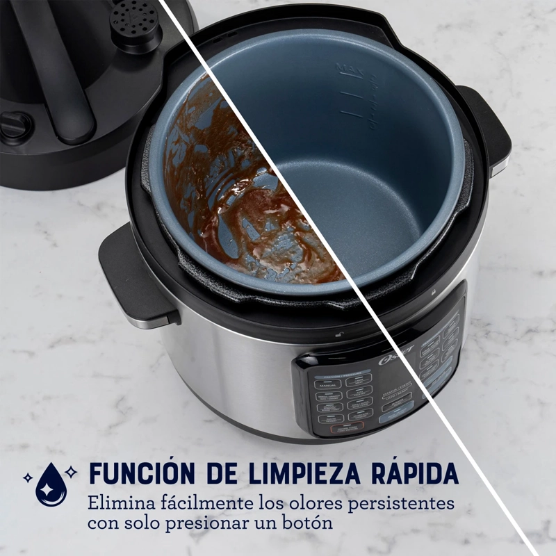 OLLA A PRESIÓN OSTER ELÉCTRICA TURBO CKSTPCECT75DF 1300W 7.5 LT - 8