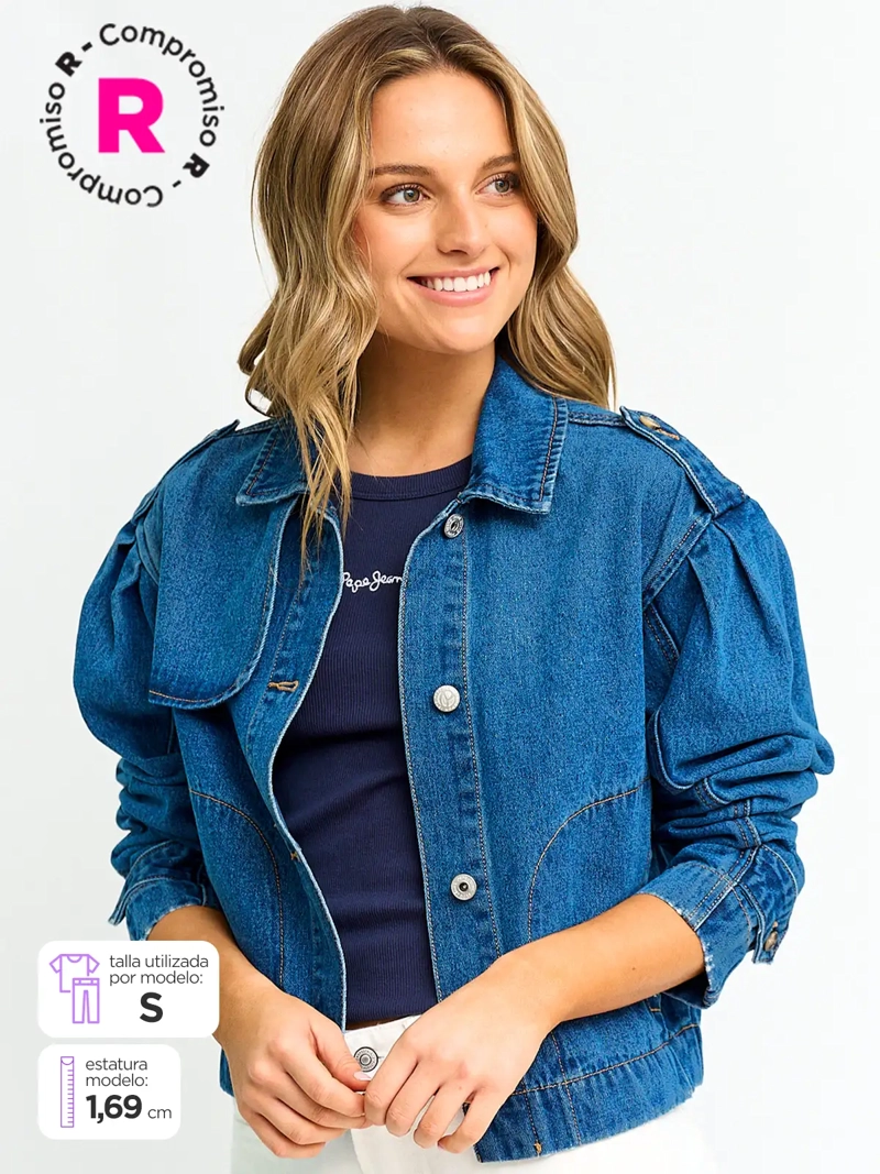 CHAQUETA MUJER PEPE JEANS ALGODÓN DENIM - 1