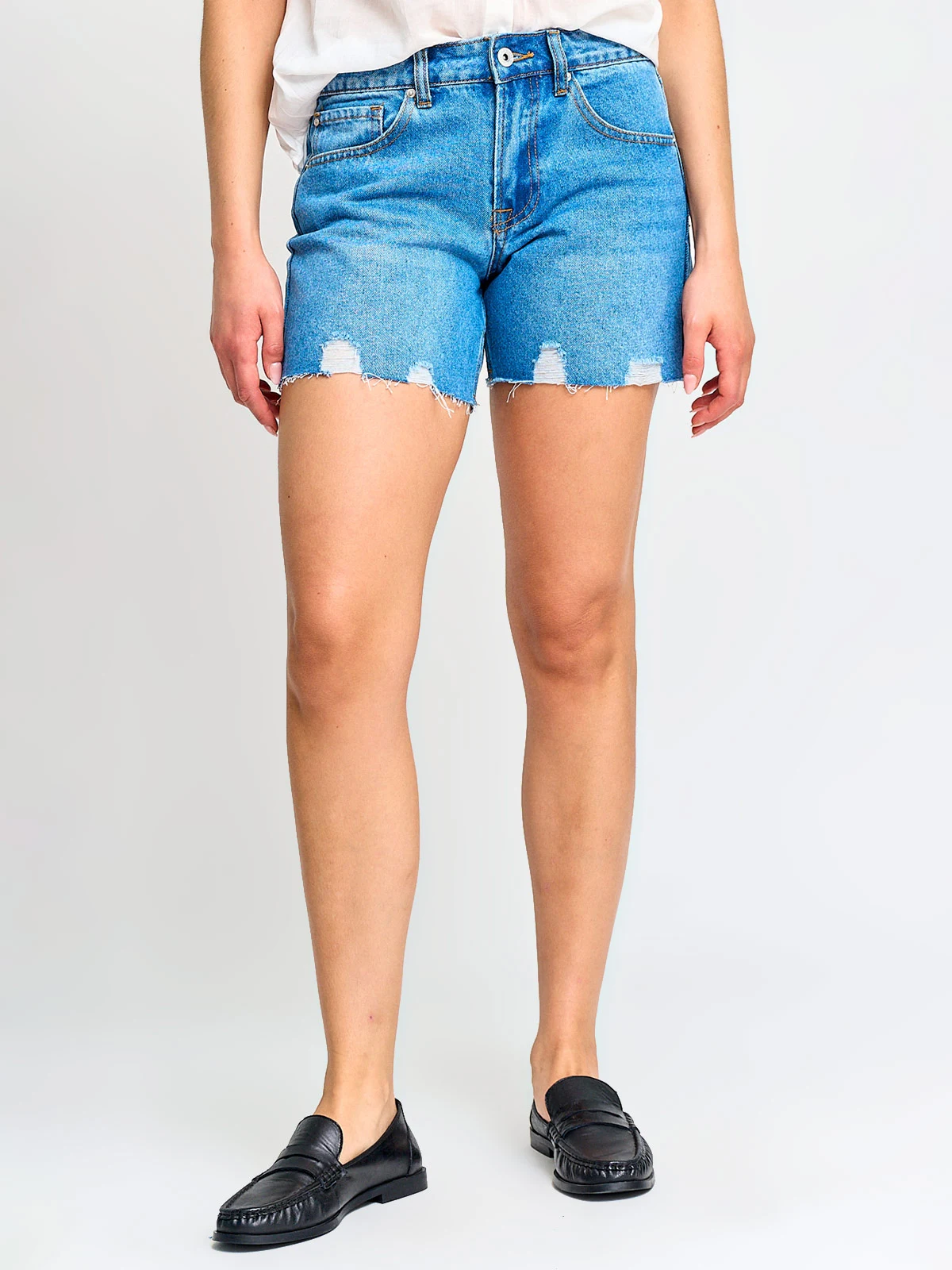 SHORT MUJER PEPE JEANS ALGODÓN ROTURAS - 2