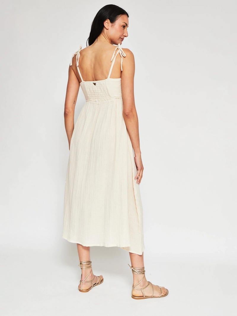 VESTIDO MUJER TATIENNE ALGODÓN LARGO ROMBOS - 3