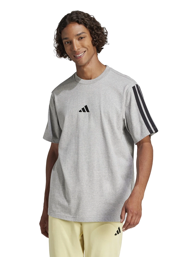 ADIDAS POLERA MANGA CORTA HOMBRE ADIDAS ESSENTIALS SINGLE JERSEY 3 BANDAS