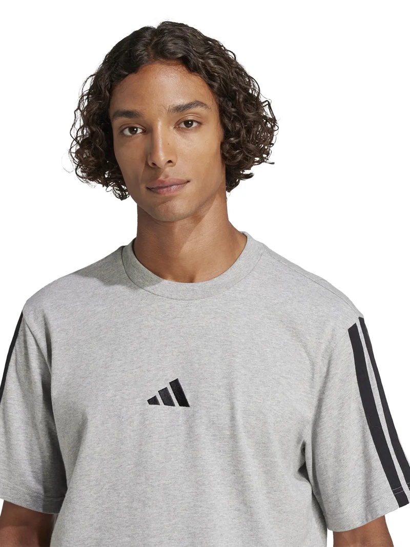 POLERA MANGA CORTA HOMBRE ADIDAS ESSENTIALS SINGLE JERSEY 3 BANDAS - 3