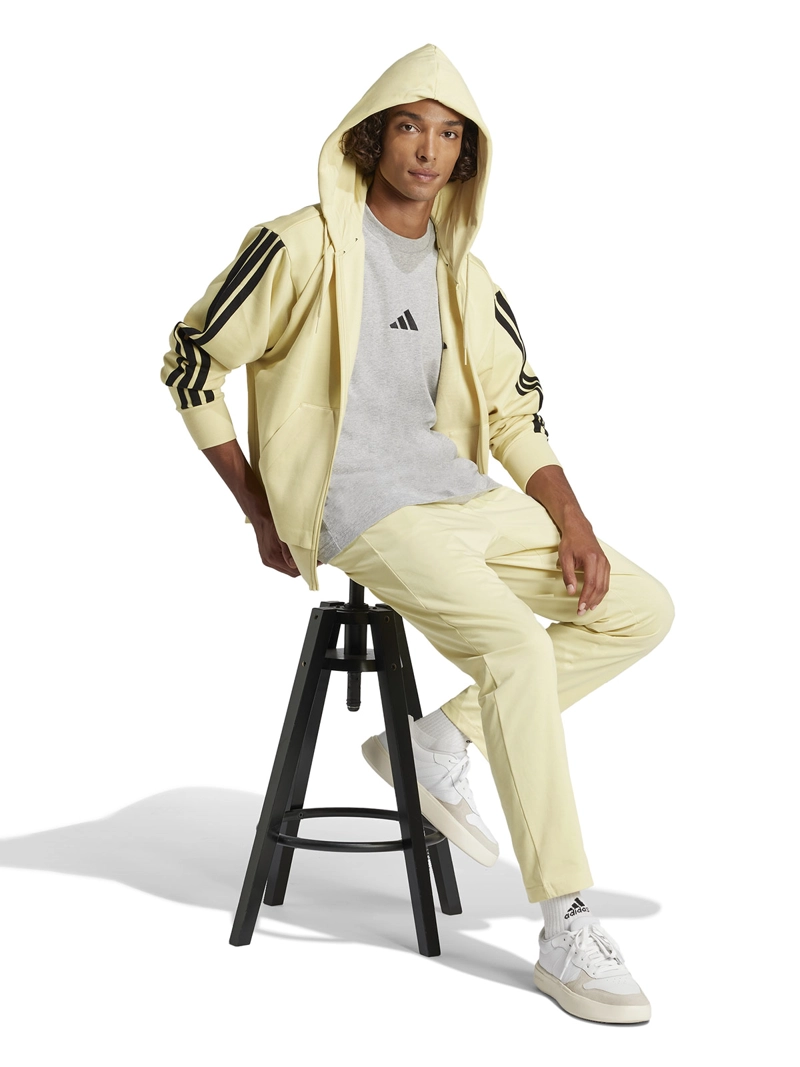 POLERA MANGA CORTA HOMBRE ADIDAS ESSENTIALS SINGLE JERSEY 3 BANDAS - 5
