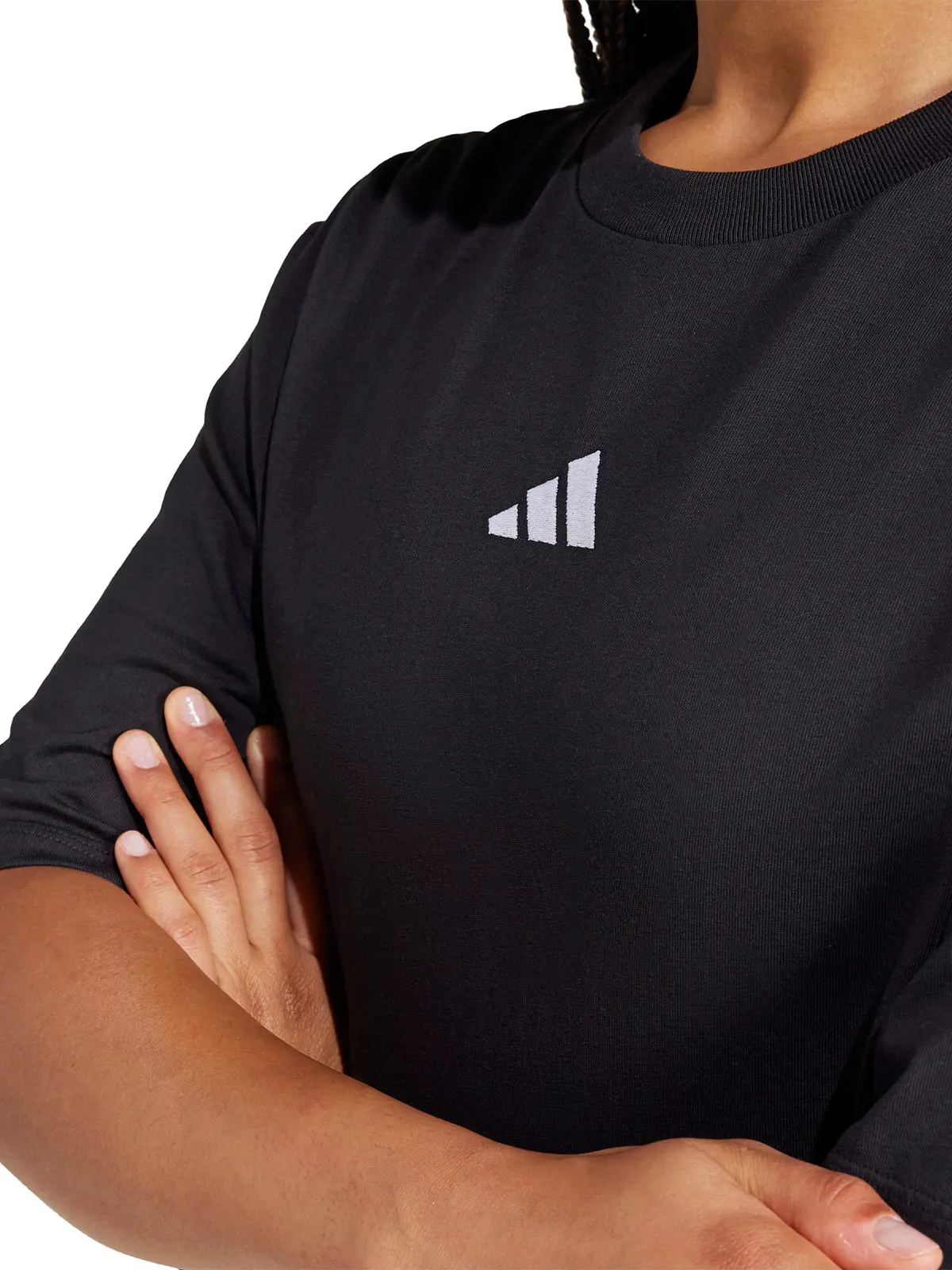 POLERA MANGA CORTA MUJER ADIDAS ESSENTIALS 3 TIRAS - 4