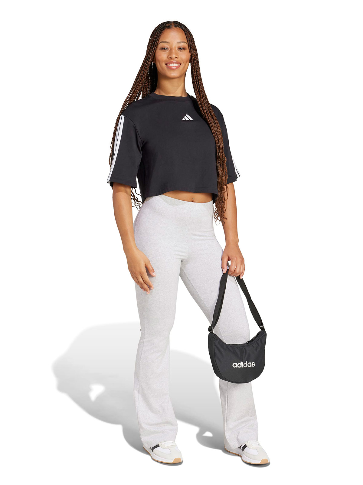POLERA MANGA CORTA MUJER ADIDAS ESSENTIALS 3 TIRAS - 6
