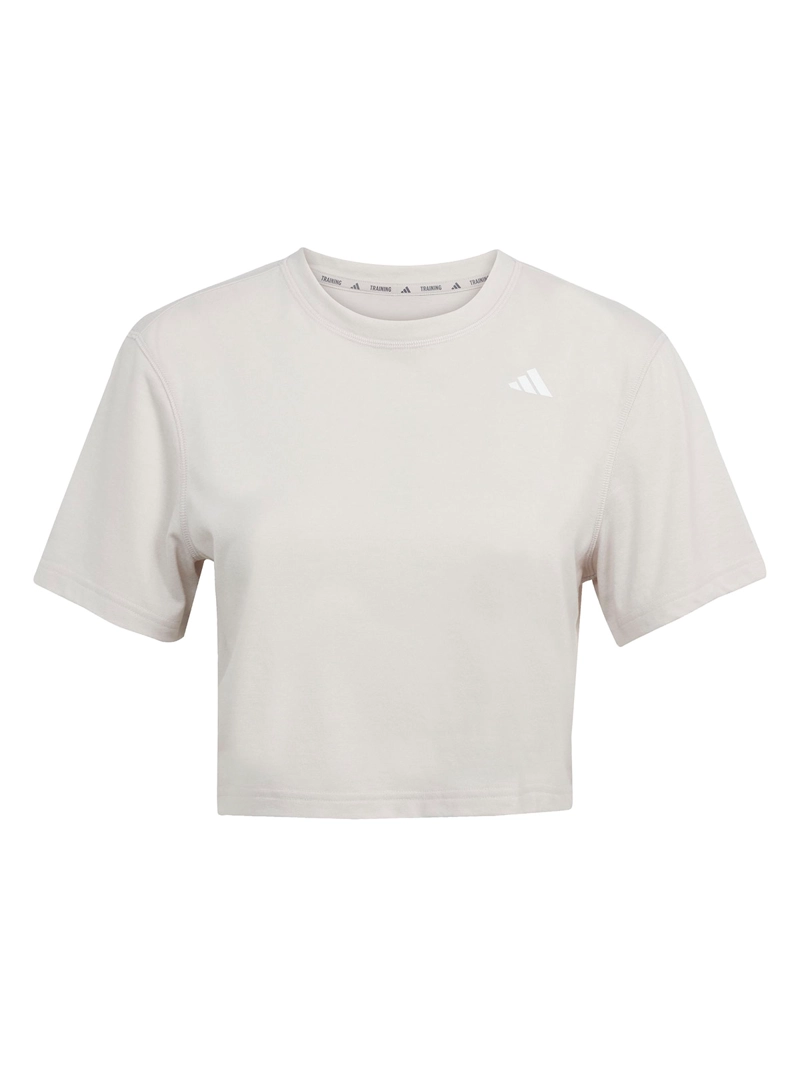 POLERA MUJER ADIDAS TRAIN ESSENTIALS BOXY JE6169 BEIGE - 6