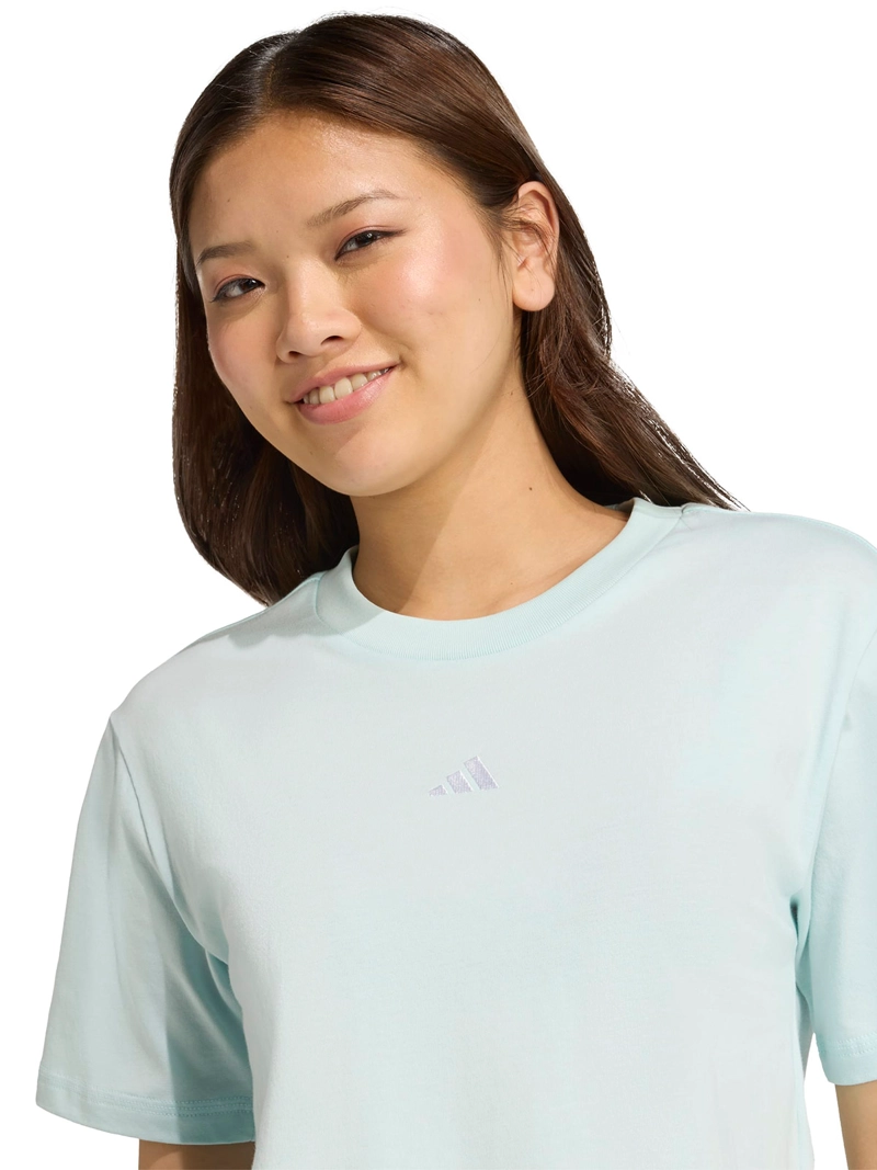POLERA MANGA CORTA MUJER ADIDAS ESSENTIALS LOGO PEQUEÑO - 5