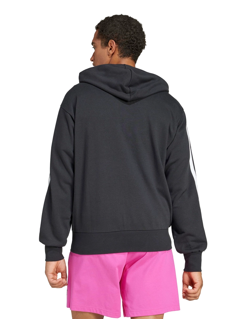 POLERÓN HOMBRE ADIDAS ESSENTIAL THREE STRIPES FRENCH TERRY JD1877 NEGRO - 3