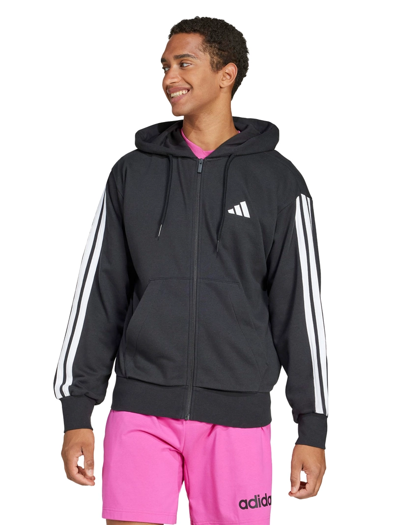 ADIDAS POLERÓN HOMBRE ADIDAS ESSENTIAL THREE STRIPES FRENCH TERRY JD1877 NEGRO