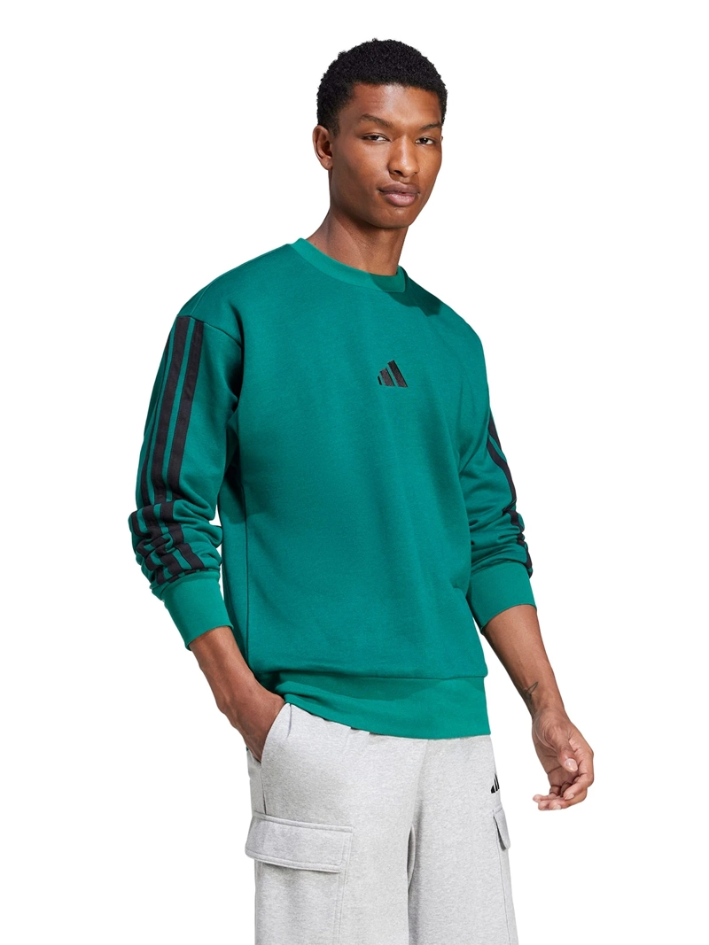 POLERÓN MANGA LARGA HOMBRE ADIDAS ESSENTIALS FLEECE 3 BANDAS - 2