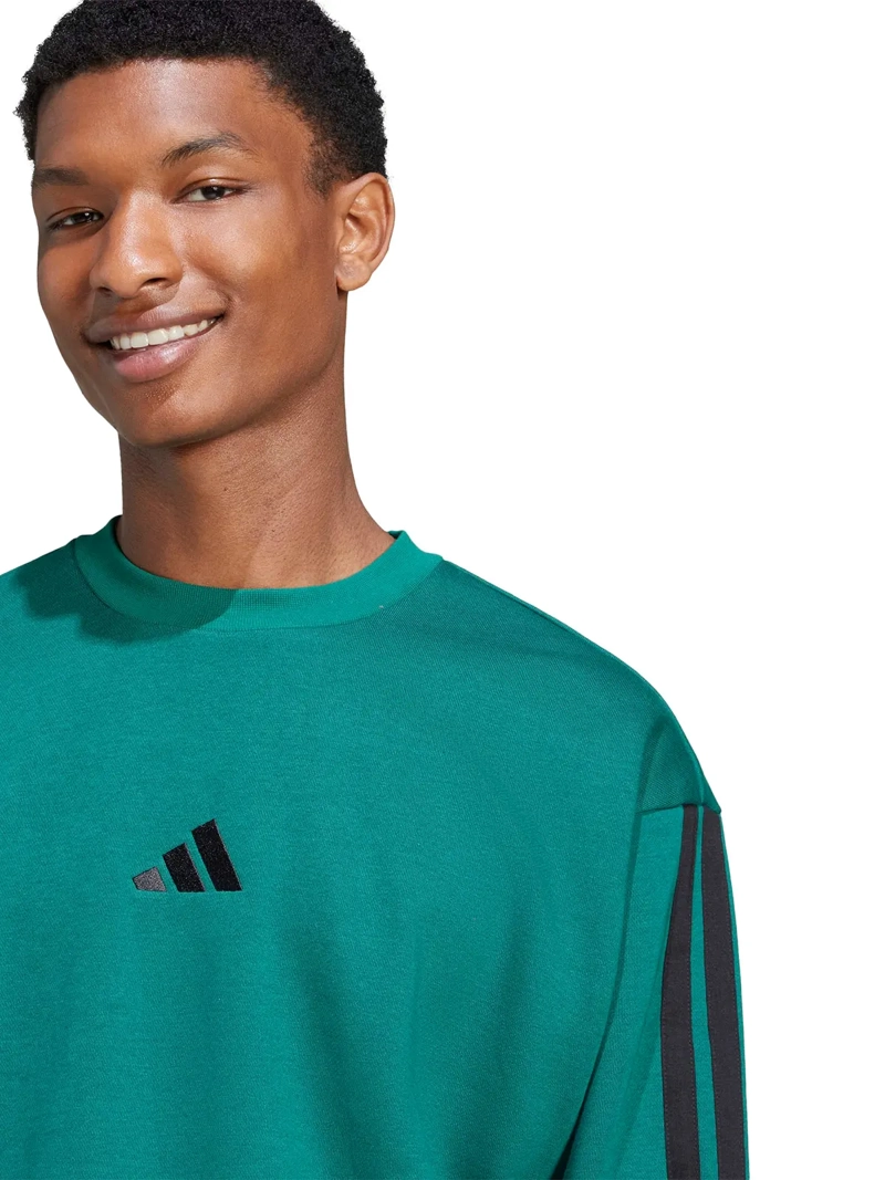 POLERÓN MANGA LARGA HOMBRE ADIDAS ESSENTIALS FLEECE 3 BANDAS - 4