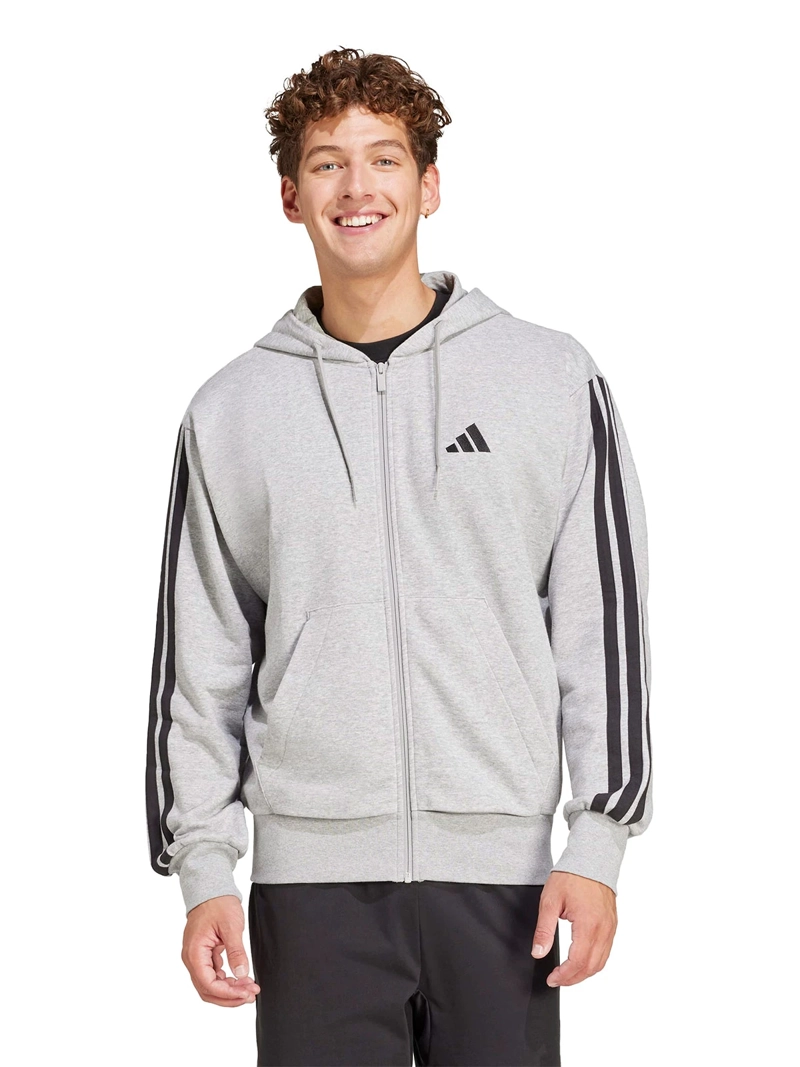 POLERÓN HOMBRE ADIDAS ESSENTIAL THREE STRIPES FRENCH TERRY JE6338 GRIS - 1