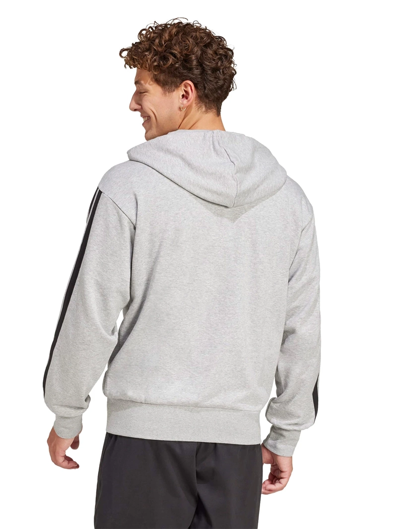 POLERÓN HOMBRE ADIDAS ESSENTIAL THREE STRIPES FRENCH TERRY JE6338 GRIS - 3