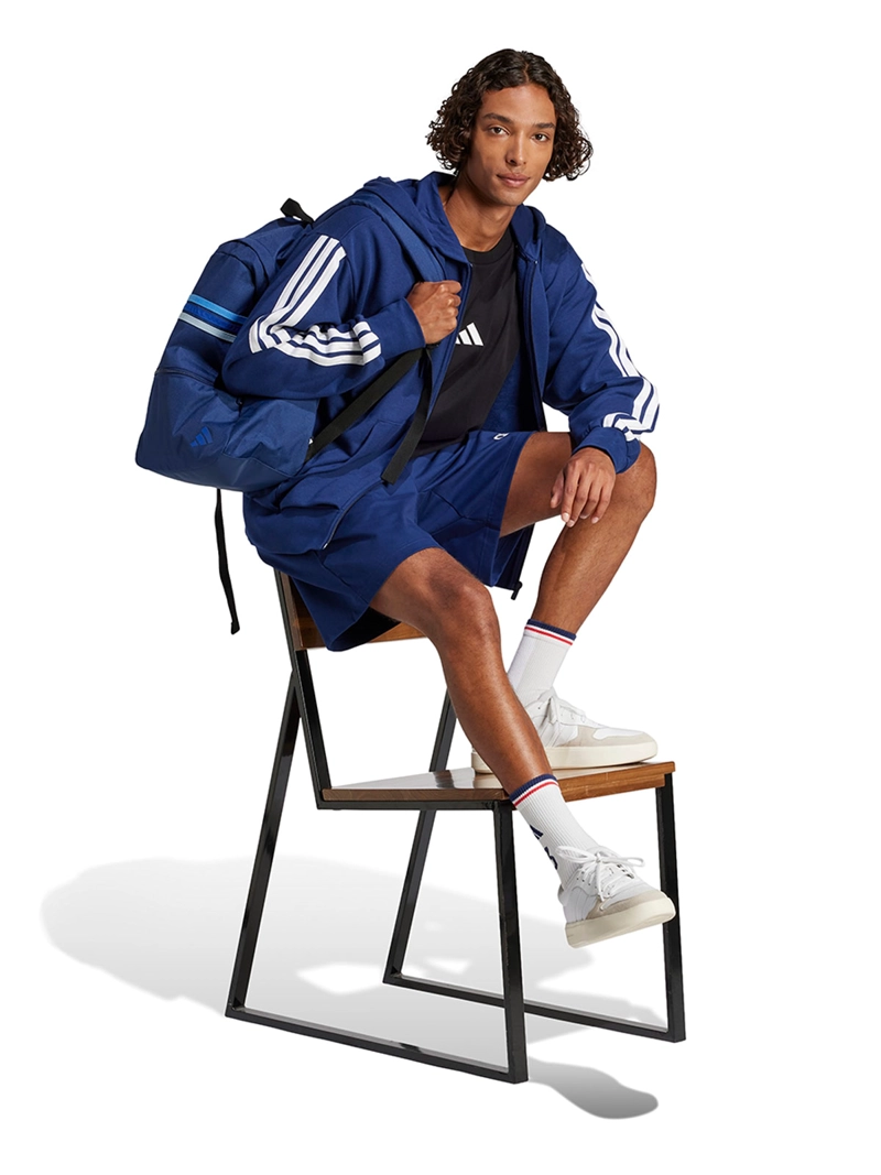 POLERÓN HOMBRE ADIDAS ESSENTIAL THREE STRIPES FRENCH TERRY JE6341 AZUL - 6