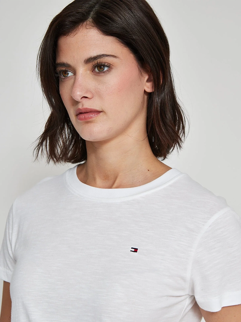 POLERA MUJER TOMMY HILFIGER ALGODÓN MANGA CORTA - 3