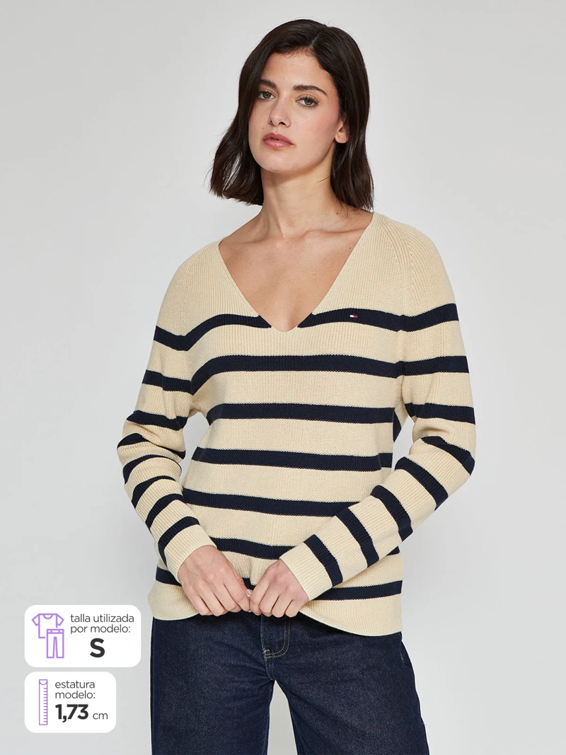 SWEATER MUJER TOMMY HILFIGER ALGODÓN  - 1