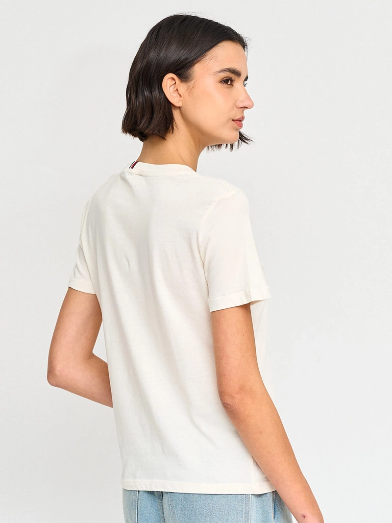 POLERA MUJER TOMMY HILFIGER ALGODÓN MANGA CORTA - 2