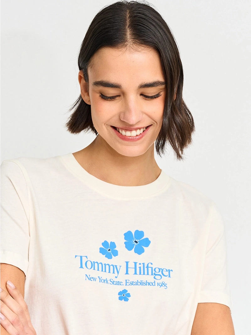 POLERA MUJER TOMMY HILFIGER ALGODÓN MANGA CORTA - 3