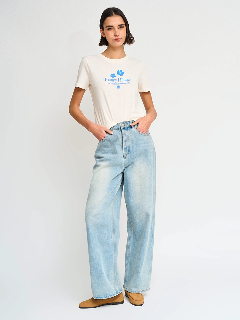 POLERA MUJER TOMMY HILFIGER ALGODÓN MANGA CORTA - 4