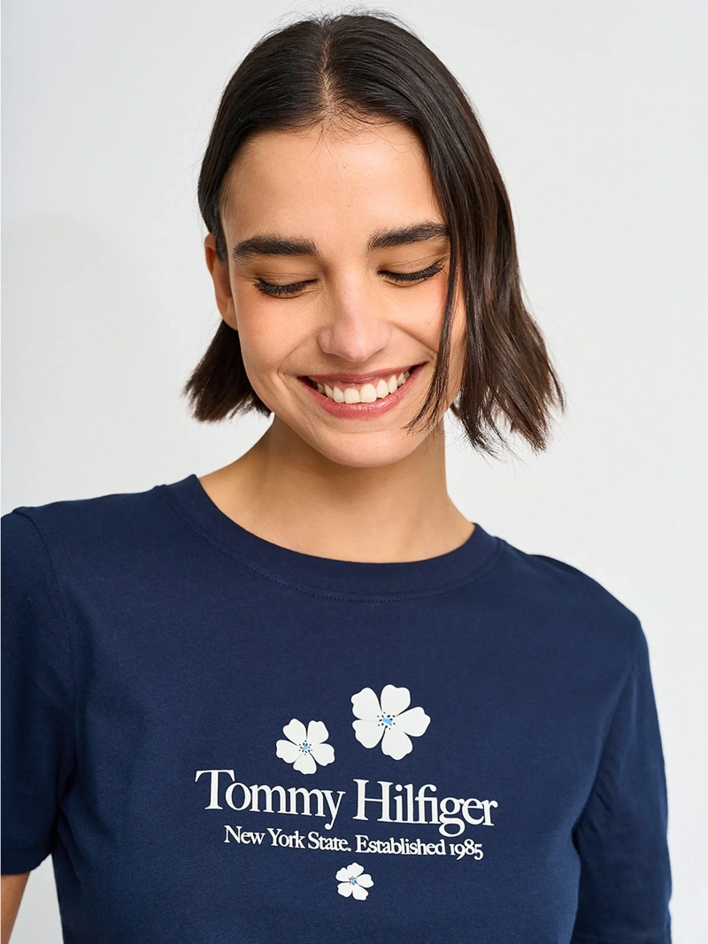 POLERA MUJER TOMMY HILFIGER ALGODÓN MANGA CORTA - 3