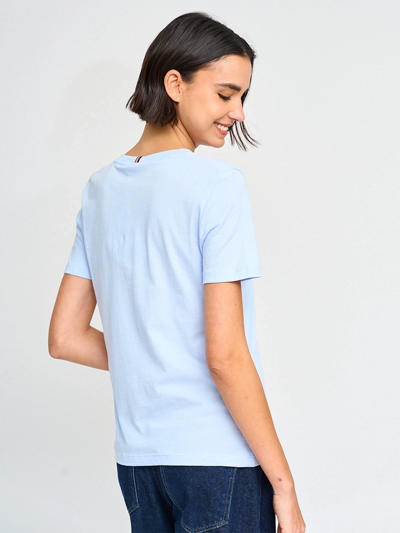 POLERA MUJER TOMMY HILFIGER ALGODÓN MANGA CORTA - 2