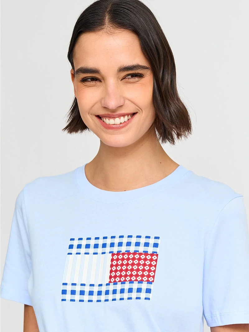 POLERA MUJER TOMMY HILFIGER ALGODÓN MANGA CORTA - 3