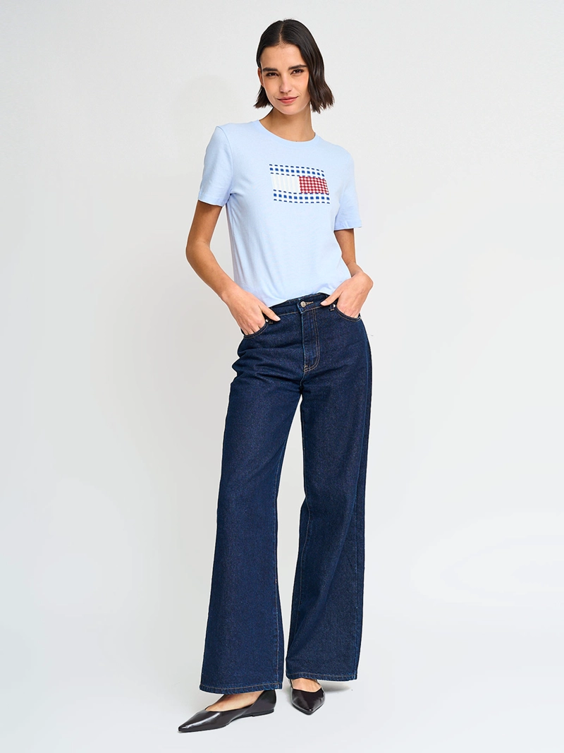 POLERA MUJER TOMMY HILFIGER ALGODÓN MANGA CORTA - 4