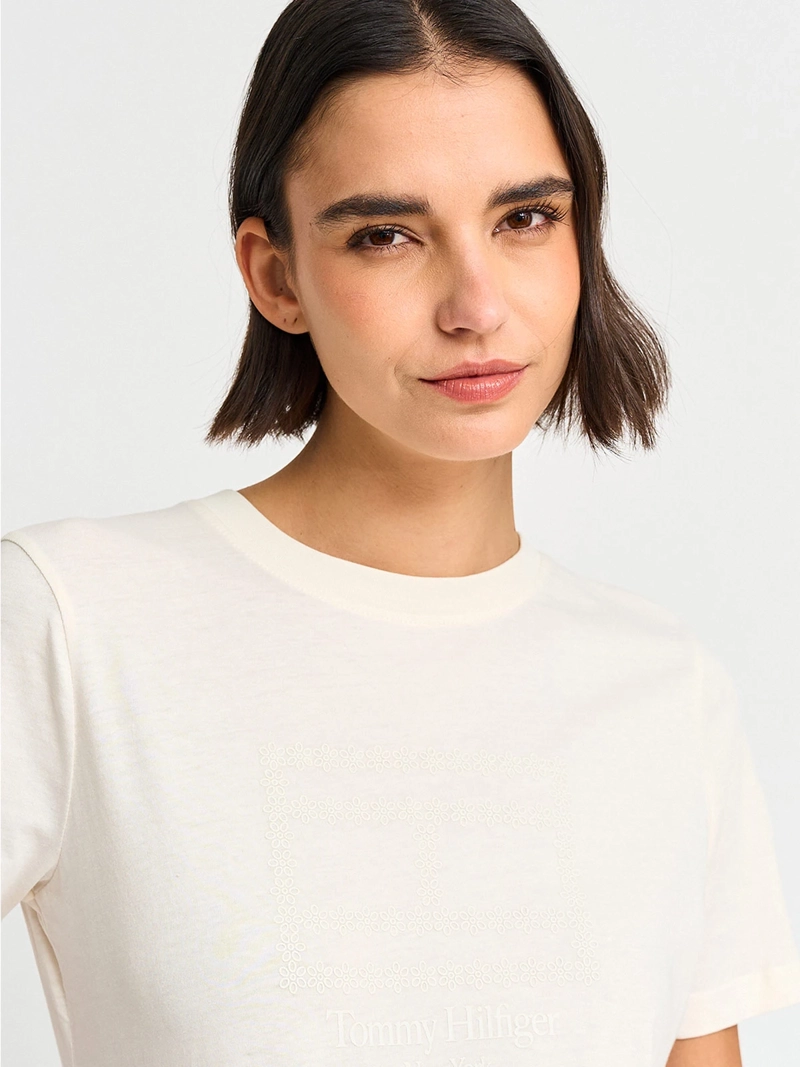POLERA MUJER TOMMY HILFIGER ALGODÓN MANGA CORTA - 3