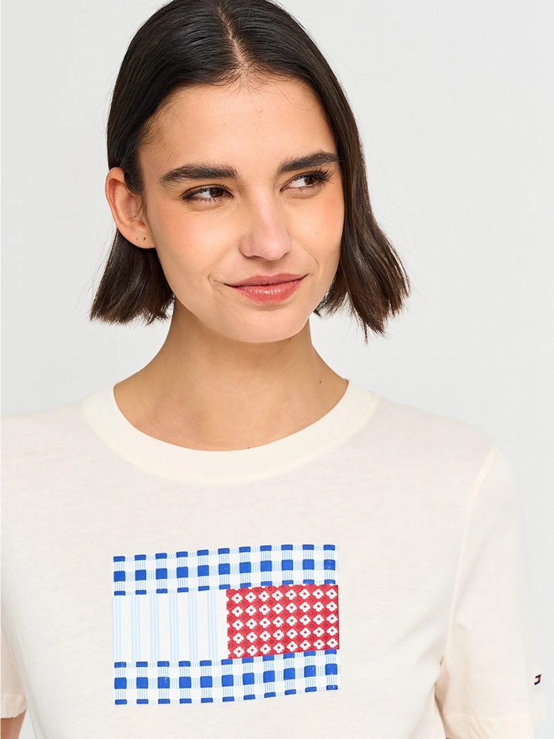 POLERA MUJER TOMMY HILFIGER ALGODÓN MANGA CORTA - 3