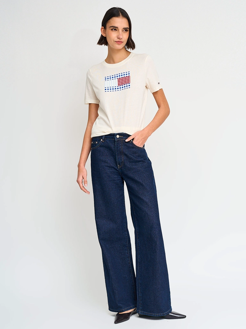 POLERA MUJER TOMMY HILFIGER ALGODÓN MANGA CORTA - 4