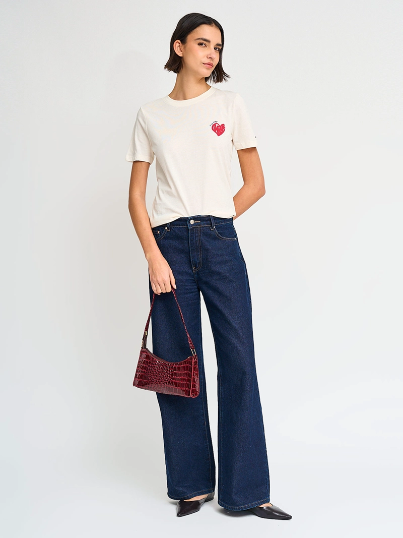 POLERA MUJER TOMMY HILFIGER ALGODÓN CORAZÓN - 4