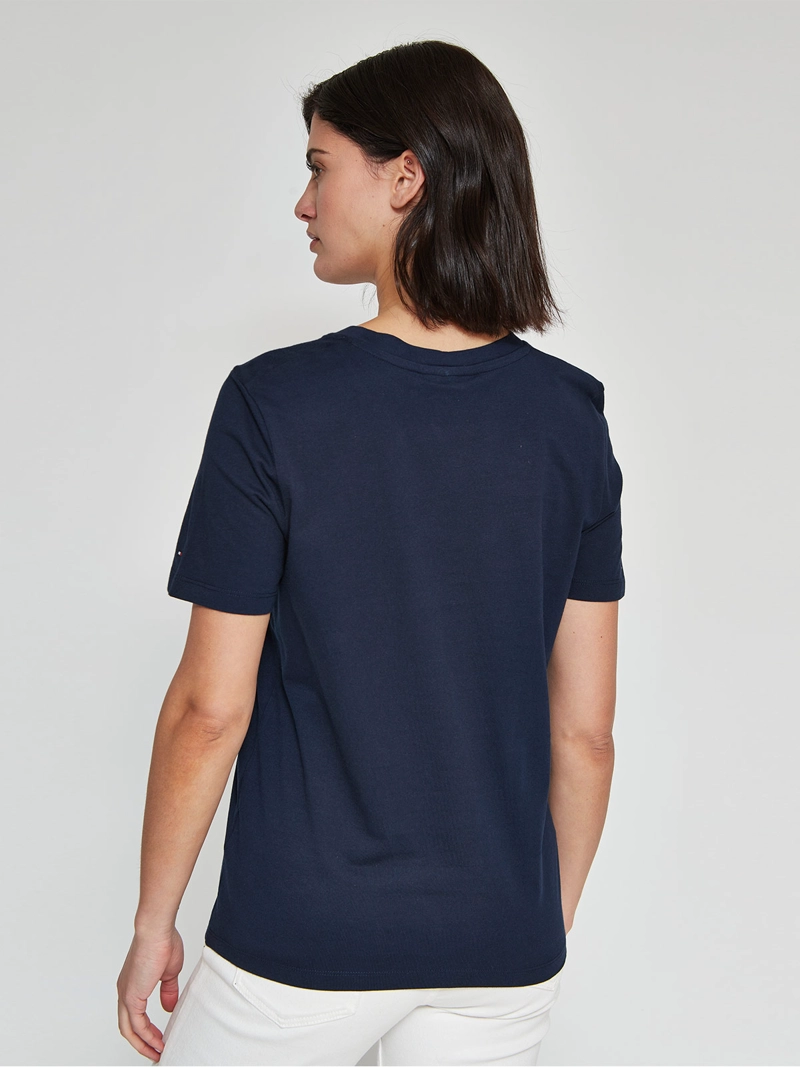POLERA MUJER TOMMY HILFIGER ALGODÓN MANGA CORTA - 2