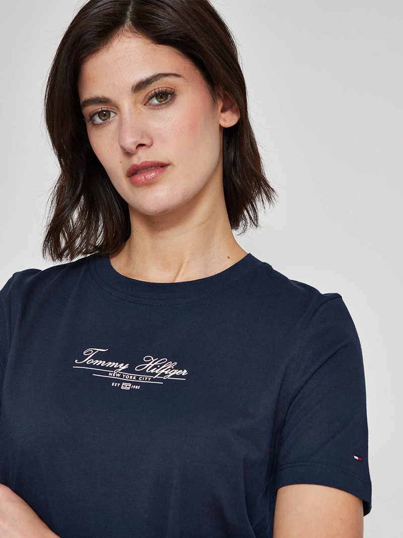 POLERA MUJER TOMMY HILFIGER ALGODÓN MANGA CORTA - 3