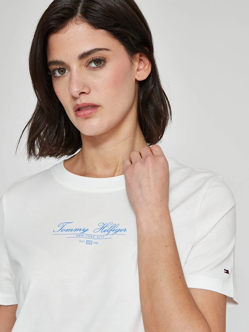POLERA MUJER TOMMY HILFIGER ALGODÓN MANGA CORTA - 3