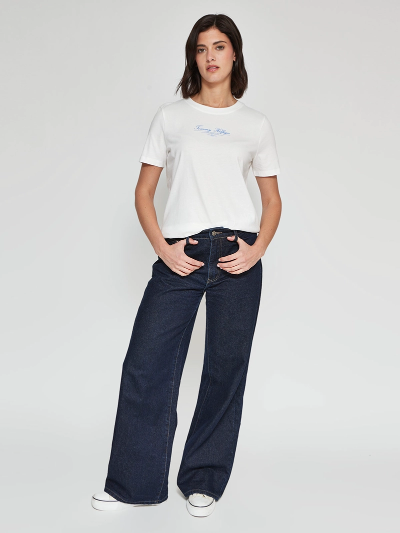 POLERA MUJER TOMMY HILFIGER ALGODÓN MANGA CORTA - 4