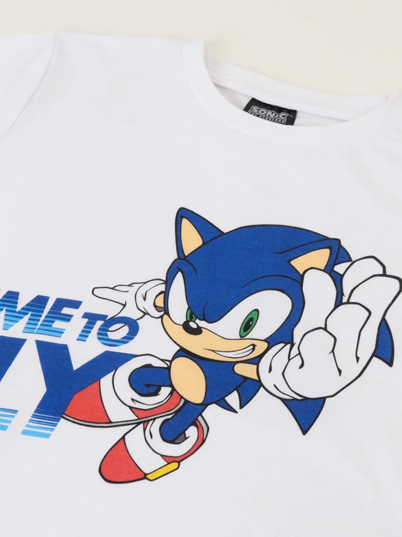 POLERA MANGA CORTA NIÑO SONIC TIME TO FLY - 3