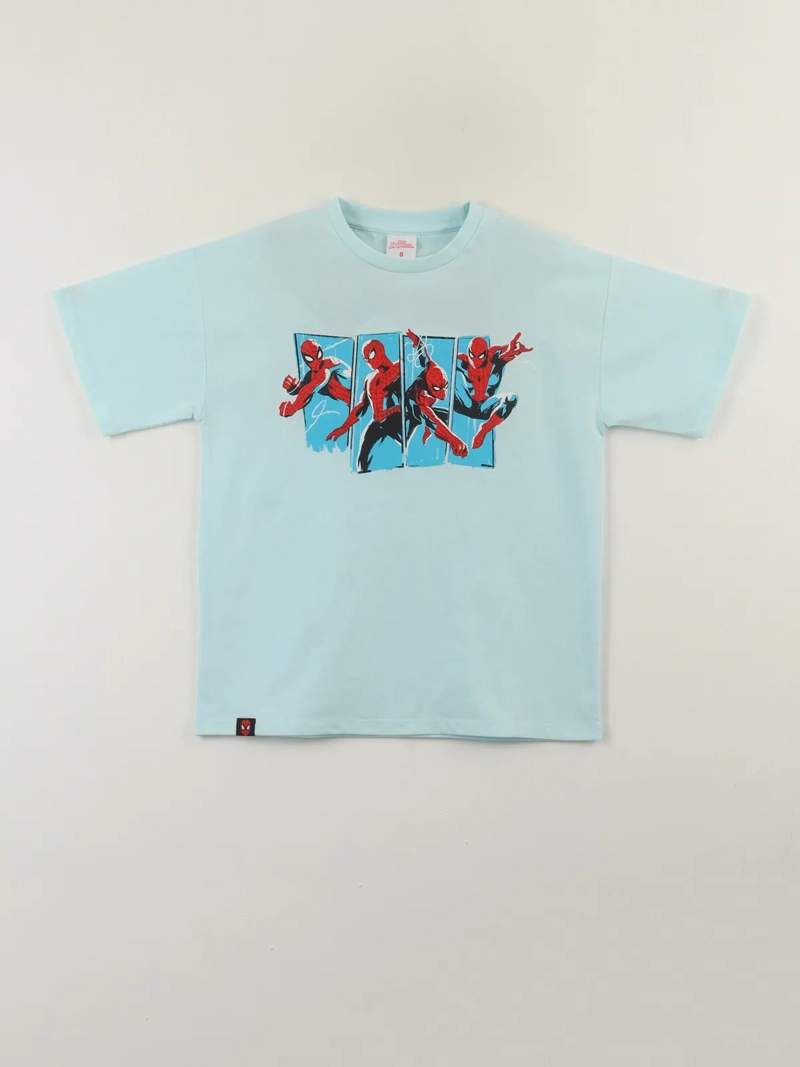 POLERA MANGA CORTA NIÑO SPIDERMAN SALTANDO - 1