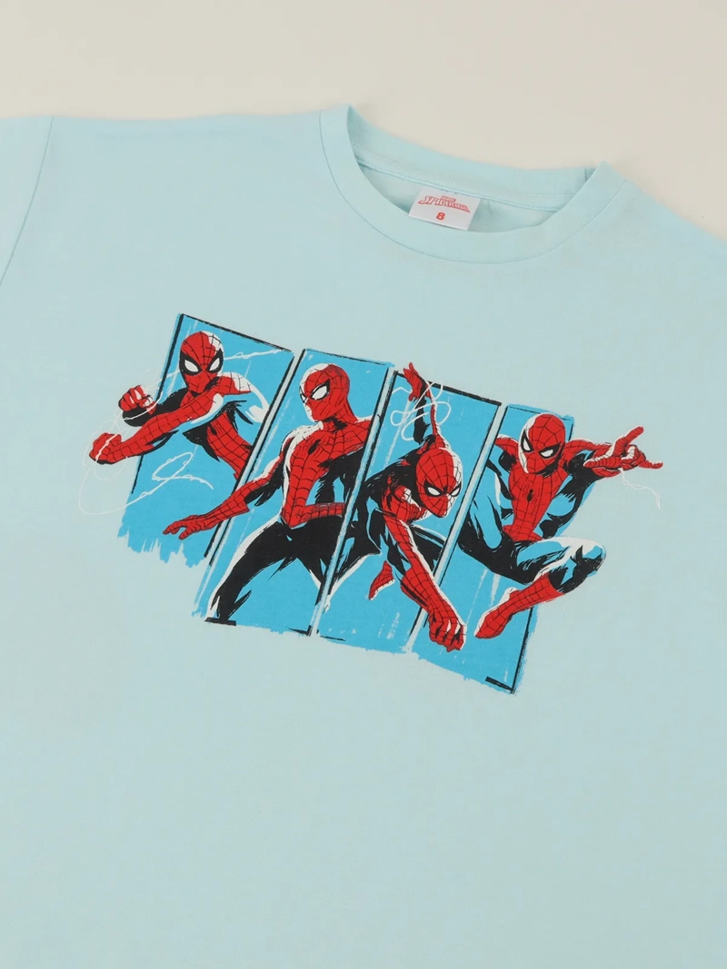 POLERA MANGA CORTA NIÑO SPIDERMAN SALTANDO - 3