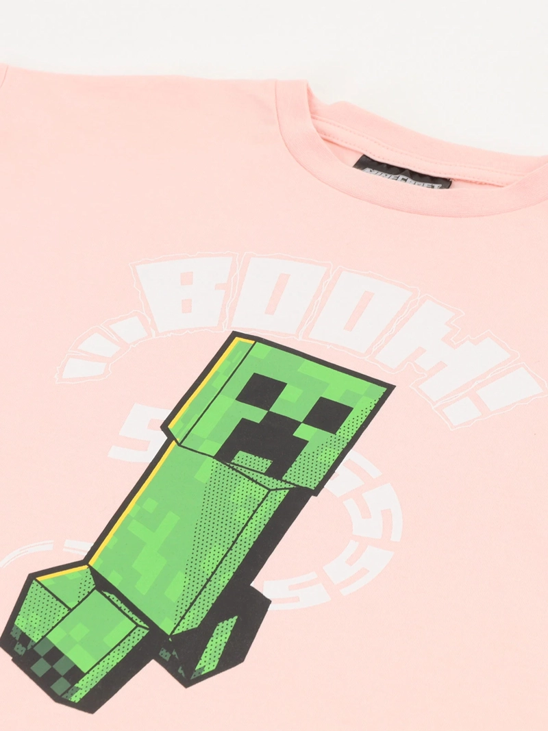 POLERA MANGA CORTA NIÑO MINECRAFT  - 3