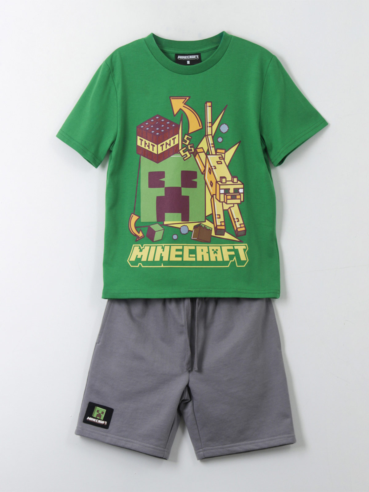 CONJUNTO MINECRAFT MANGA CORTA